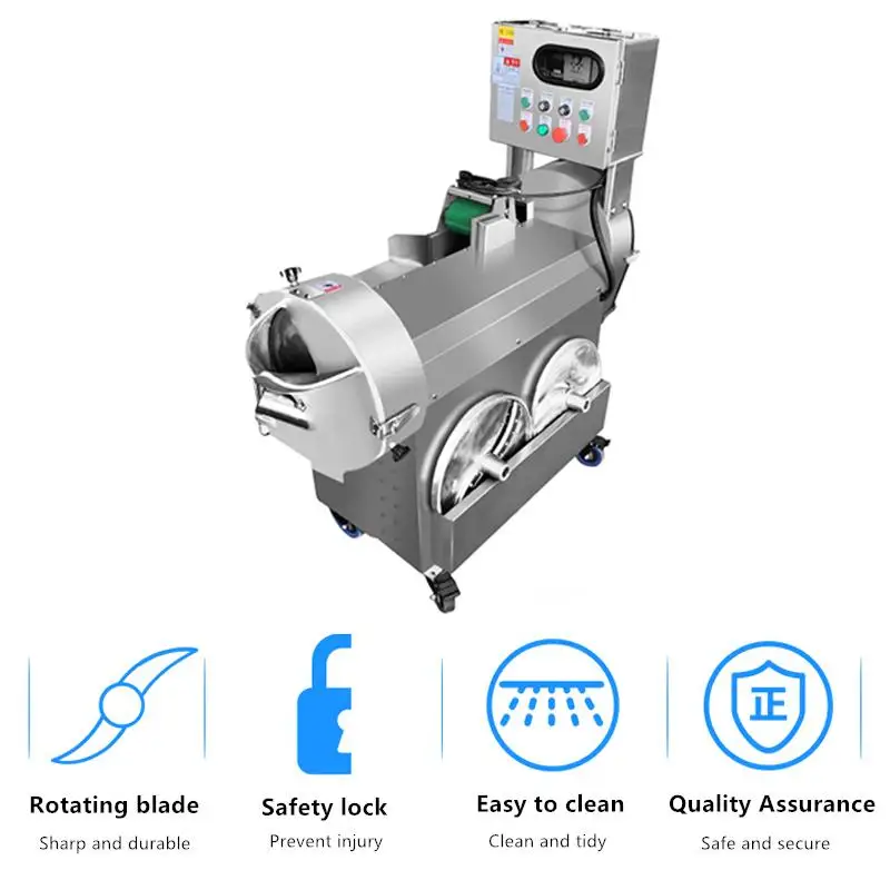 

Multifunctional Double-head Vegetable Chopper Commercial Fruit Cutting Machine Potato Onin for Shredding Slicing and Dicing
