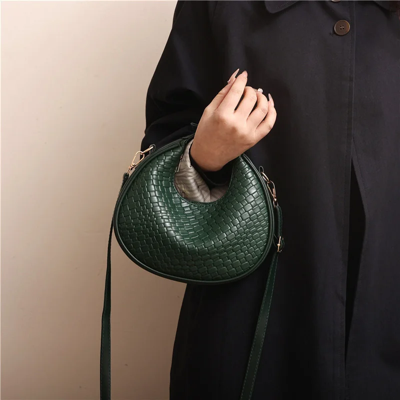 Mode Schwarz Halbmond Tasche Luxus Pu Leder Damen Geldbörsen und Handtaschen Umhängetaschen Frauen Schulter Taschen – Detail 22