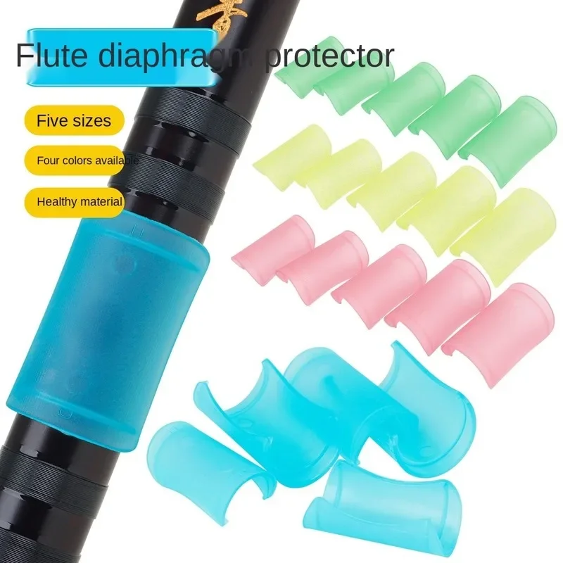 Flute Film Protector Five-piece CDEFG Flute Film Protective Cover ABS Bamboo Flute Accessories Protective Cover