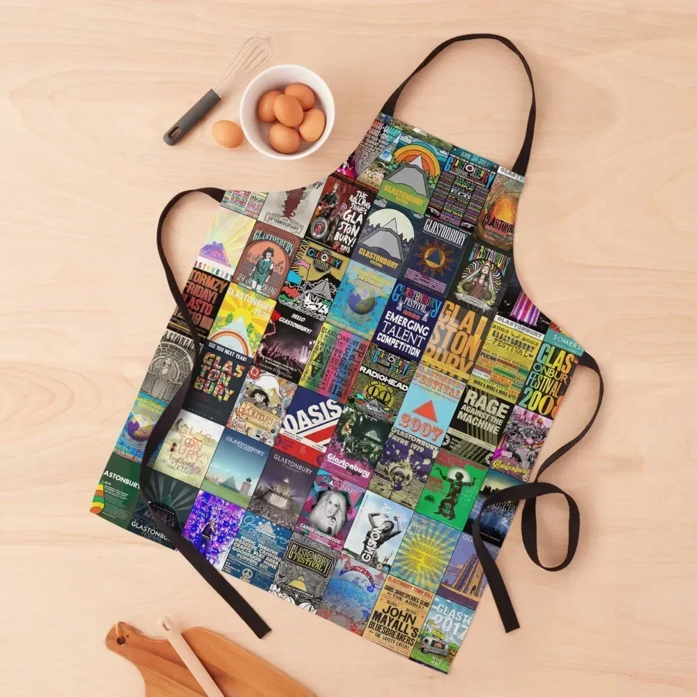 

Glastonbury Festival Apron Hairdressing Hairdresser Accessories Ladies Chef Uniform For Men Men gift Apron
