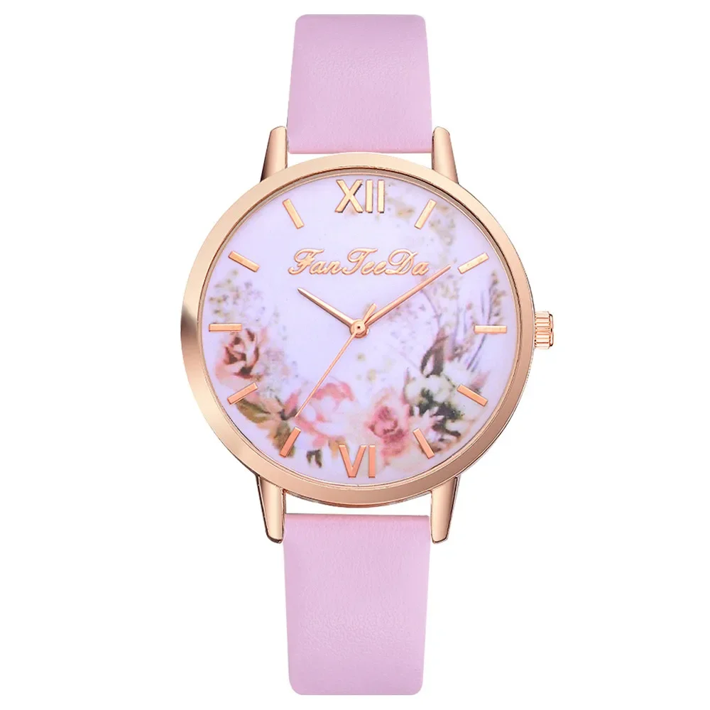 Ladies Designer Watches Luxury Watch Women Fanfeeda Women's Casual Fashion Quartz Belt Watch Clock Mechanism Mujer Montre