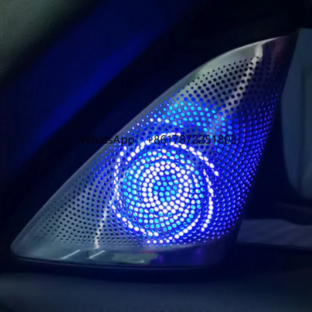 

Full Set Front Rear Door Midrange Tweeter Speaker Cover Luminous Car Ambient Light Cover for Series 5 G30 Speaker Cover