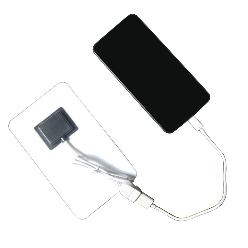 Banco de potência da bateria do telefone ao ar livre 2W painel solar flexível com porta USB bateria de carregamento de acampamento para celular