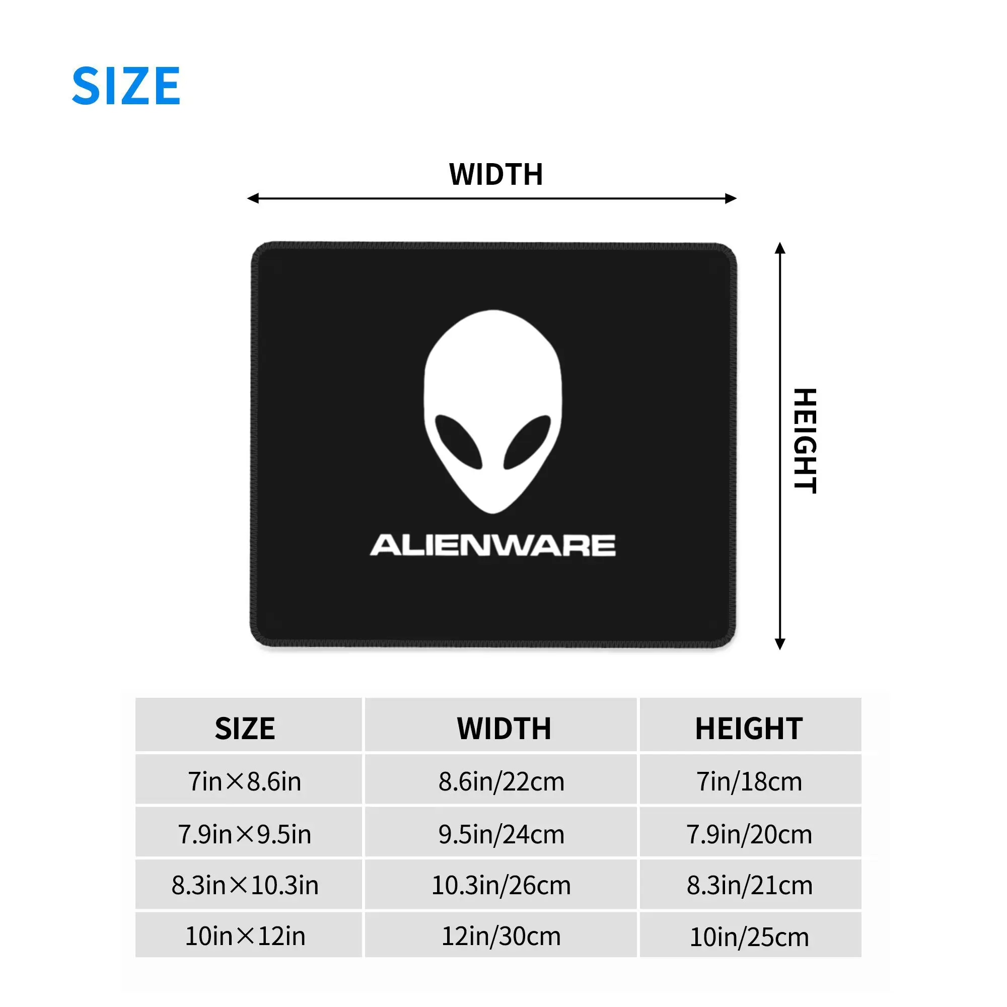 Alienware Dale Mouse Pad Computer Keyboard Mouse Mat Gamer PC Laptop Desk Mat Office Accessories Table Mats