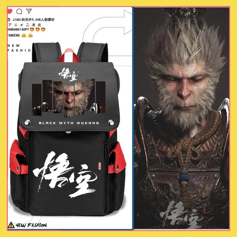 

Black Myth Wukong The same peripheral schoolbag game China-Chic high capacity backpack for primary and middle school students