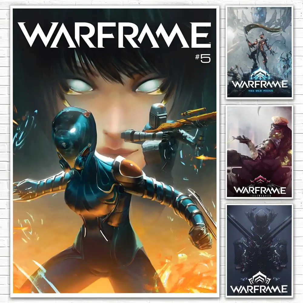 Game Warframe Poster Poster All-match HD Waterproof Self-Adhesive Wall Art Sticker For Home Bedroom
