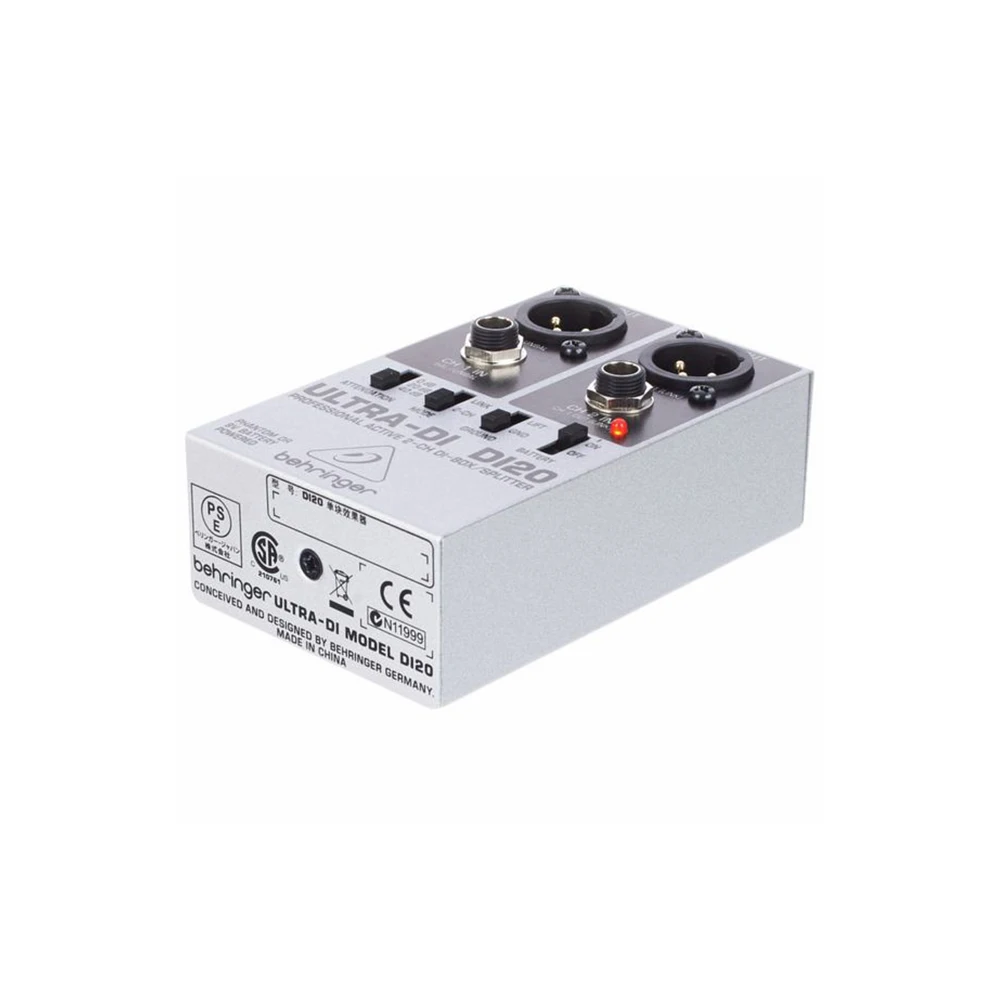 DI20 Ultra-DI Active 2-Channel DI Box Indoor Pa System Music Equipment for Electric Guitarists & Stage Instrument