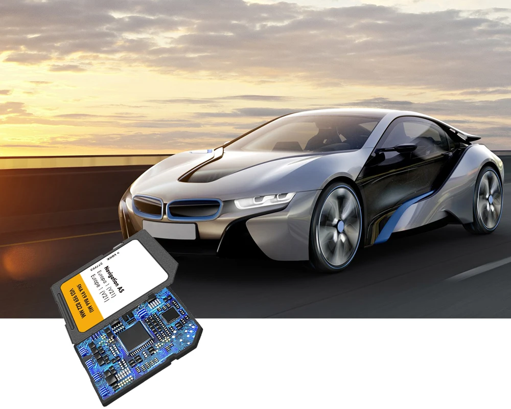 GPS Accessories for VW Discover Media AS V21 Navigation GPS Map GEN2 5NA919866MU Europe 2025 Nav SD Card 32GB