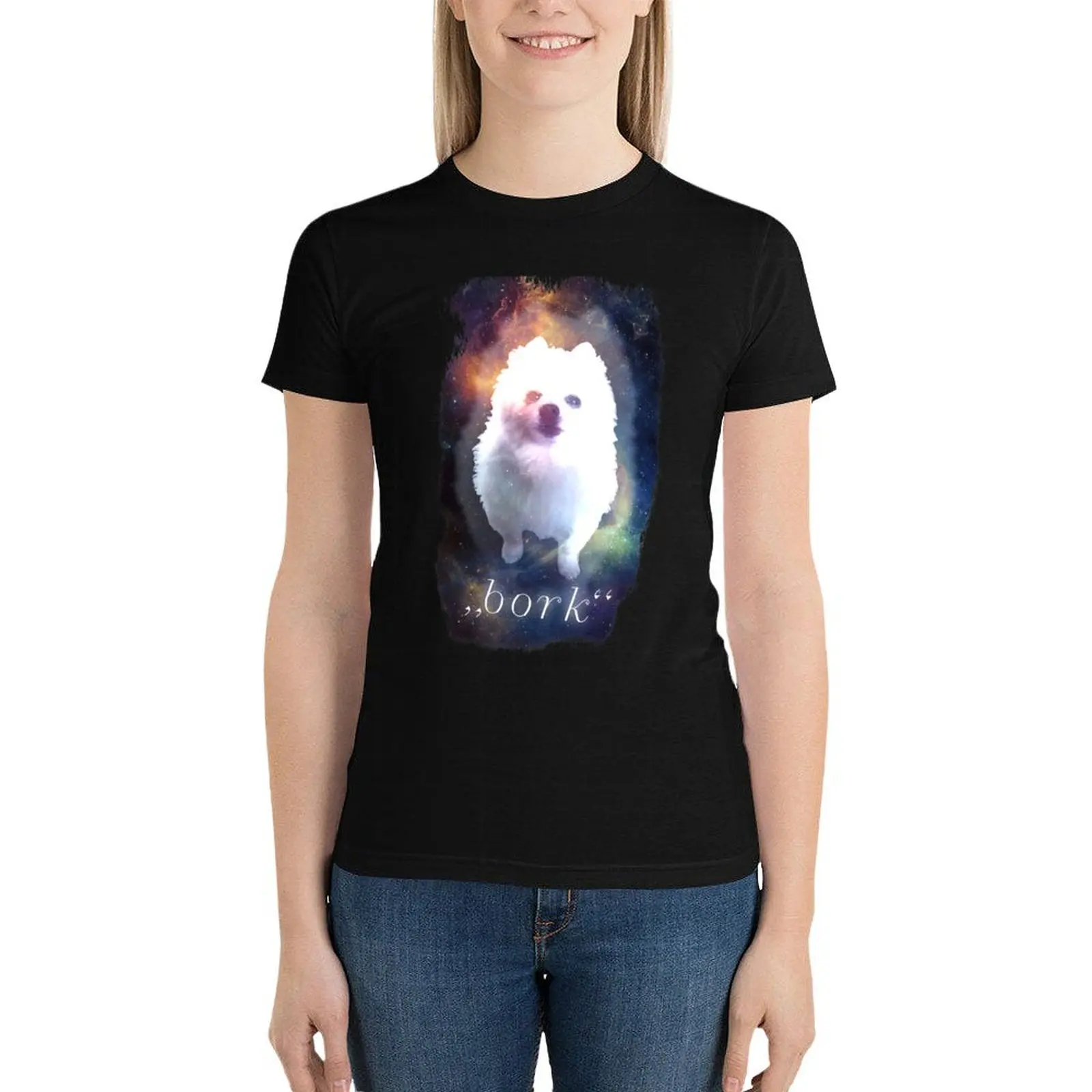 

Gabe the Dog - BORK T-Shirt korean fashion graphics cat shirts for Women