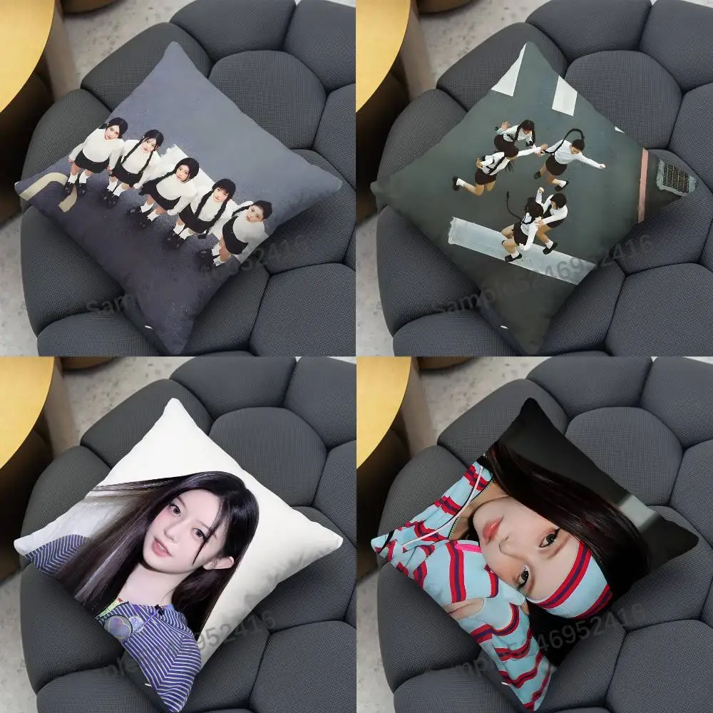 

ICONIC BY MISTAKE Square Cushion I-Illit Cute Pillow Case Ultra Soft Skin Friendly Fabric Cloud Like Comfort & Concealed Zipper