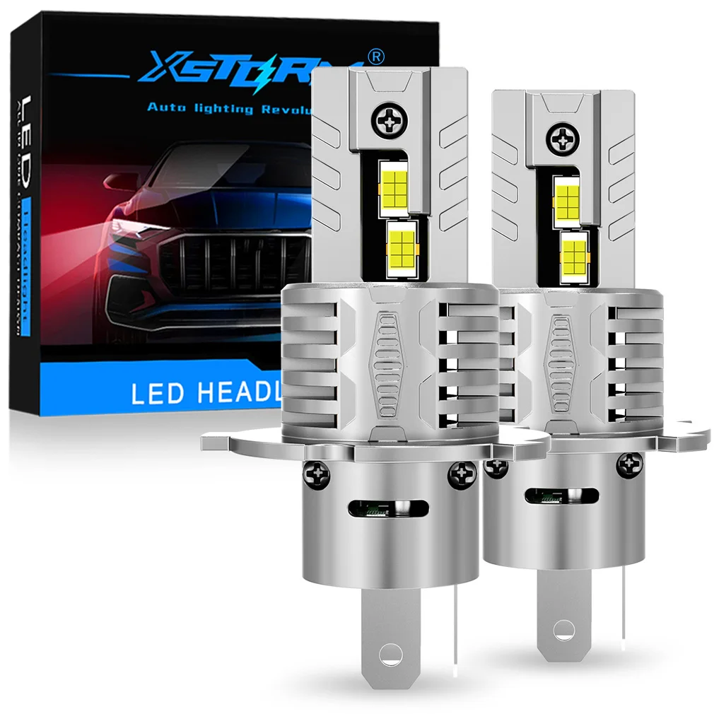 

2PCS 30000LM 300W H4 LED Light 12V 6500K H4 LED Headlight Canbuss No ERROR 3570 24PCS Led Chip Auto Turbo Lights High Lamps