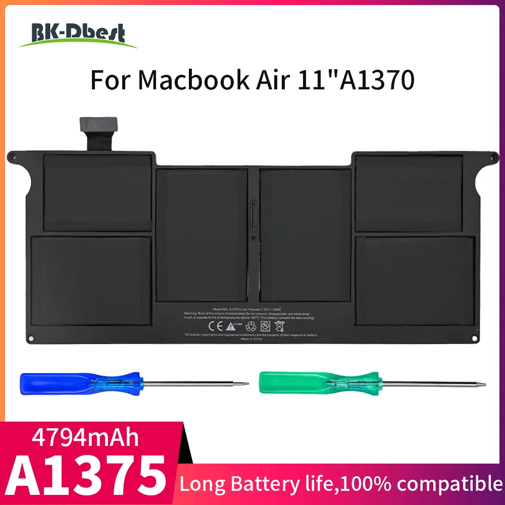 

BK-DBEST A1375 Аккумулятор для ноутбука Apple A1370 Macbook Air 11 "MC505 MC506 020-6920-A MC506LLA аккумулятор