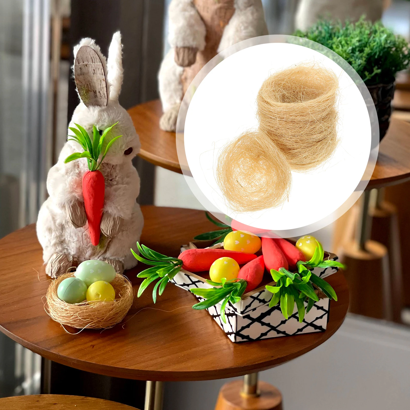 

10 Pcs Nest Decorations Mini Khaki Decorative Birds Nest For Garden Crafts Easter Easter naments Home Party Rustic Style