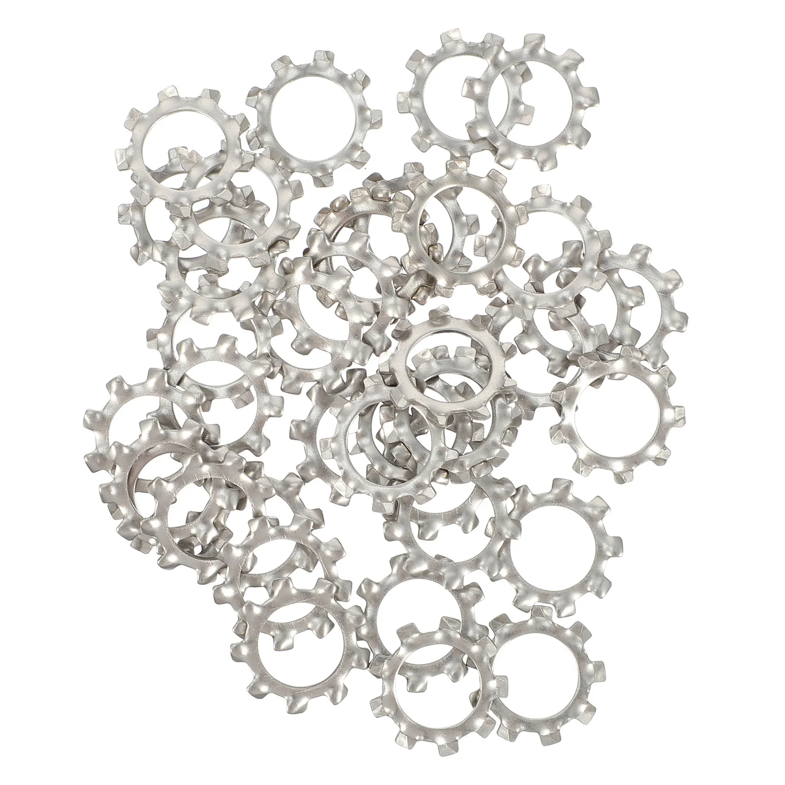 

280Pcs Serrated Star Lock Washer Heavy Duty Stainless Washer Anti Loosening Push on Fastener for Industrial Equipment Stability