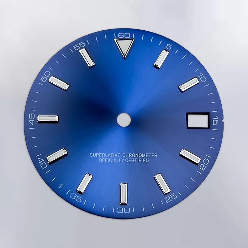 NH35 Dial 28.5mm No Logo Green Luminous Sunray 62MAS Prospex Suitable NH35 NH36 NH34 Movement Replacement Watch Dial Accessories