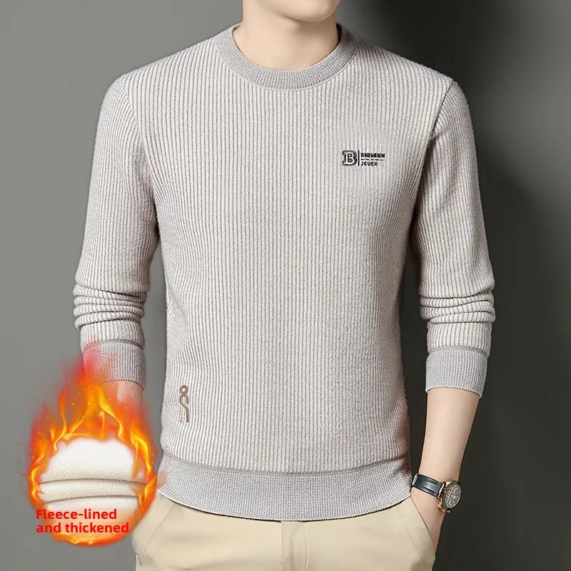 

Утепленный флисовый цельный свитер-худи для мужчин: зимний, теплый, с высоким воротником, повседневный, свободного кроя, самонагревающийся, базовый слой