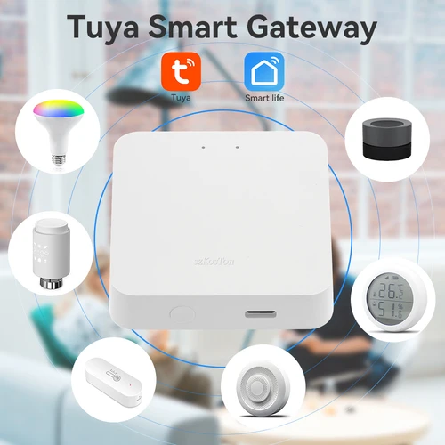 Imagen 2 del producto Tuya Smart Hub de enlace Bluetooth ZigBee puerta de enlace inalámbrica dispositivos domésticos inteligentes puente BT aplicación Smart Life funciona con Alexa Google