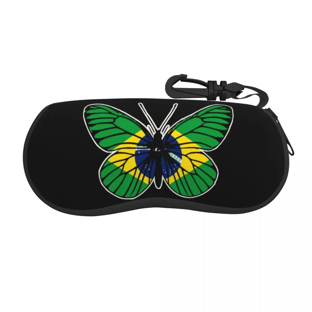 Brazilian Flag Shell Eyeglasses Case Men Women Cool Brazil Glasses  Sunglasses Box Pouch