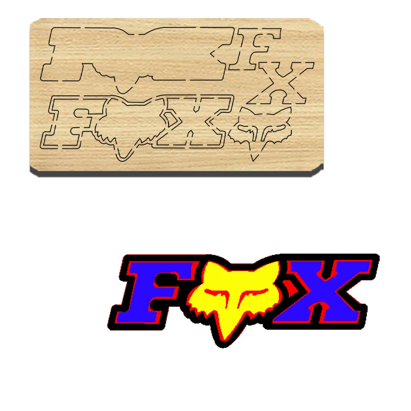 

Z10 FX Fox Head Double Layer Wooden Cutting Die, Applicable To Most Machines