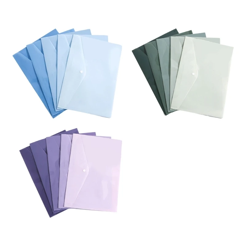 Carpeta documentos Tamaño Carta Cartera archivos Cierre botón a presión Sobre para documentos Bolsas archivos 50