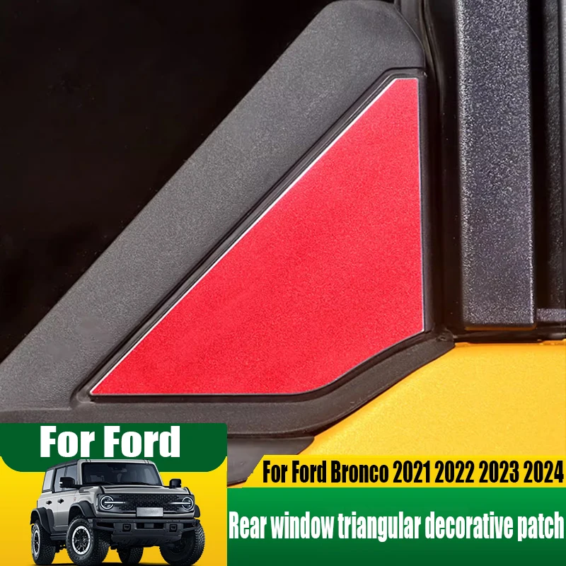 

Triangle decorative strip for rear car windows automotive exterior decoration products For Ford Bronco 2021 2022 2023 2024
