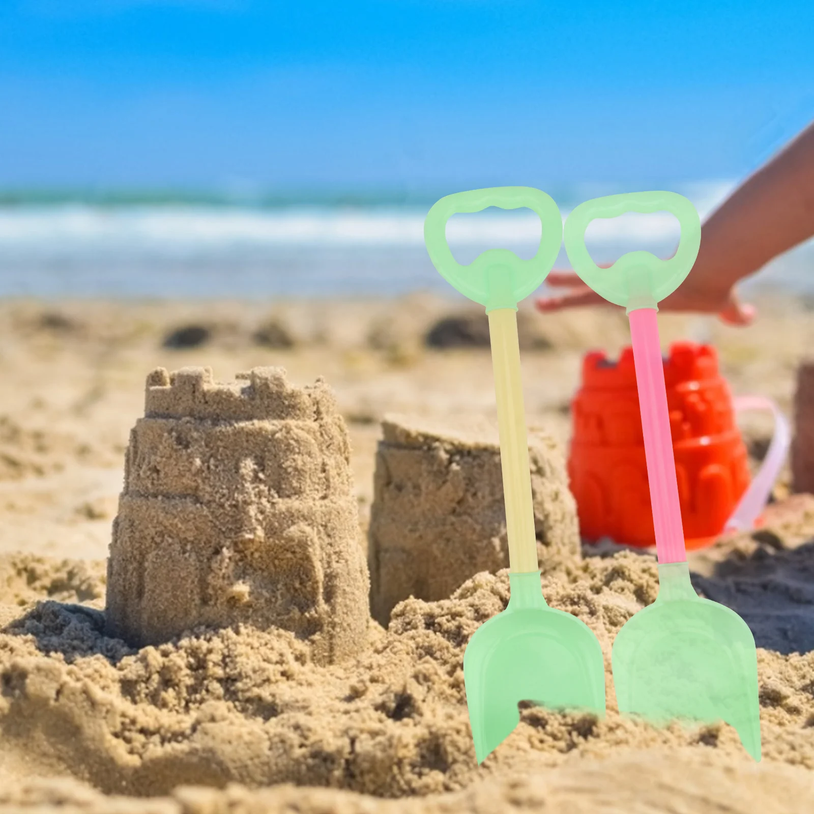 10 Stück Kinder-Strandschaufeln, sicheres starkes Material für Park, Strand, Spielzeit, pädagogisches praktisches Set zur Entwicklung der Fähigkeiten