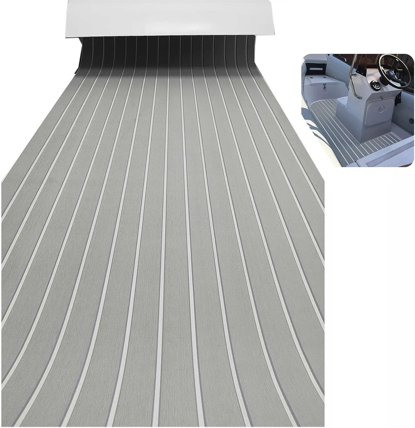 EVA Foam Boat Flooring Sheet Bevel Edge Marine Decking Carpet for Yacht Floor 94.5