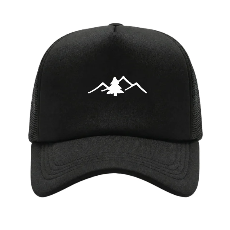 Tree Printed Adjustable Baseball Cap Classic Snapback Dad Hat Breathable Mesh Hat Golf Fishing Outdoor Sun Cap