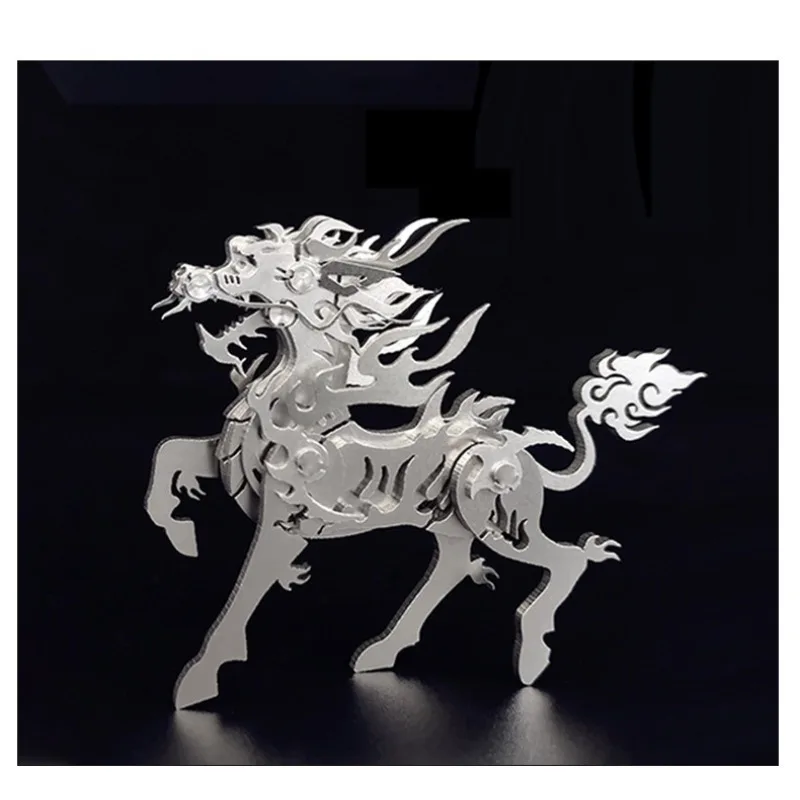 

Metal Model Building Kit for Adults: Chinese Unicorn Challenge - 3D Puzzle Jigsaw, DIY Mechanical Engineering Toy, Unique Gifts