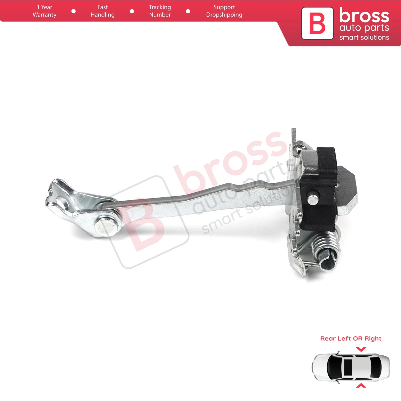 BDP709 Rear Left OR Right Door Catch Hinge Brake Stop Check Strap Limiter 824306303R for Renault Fluence Megane MK3 4/5 Door