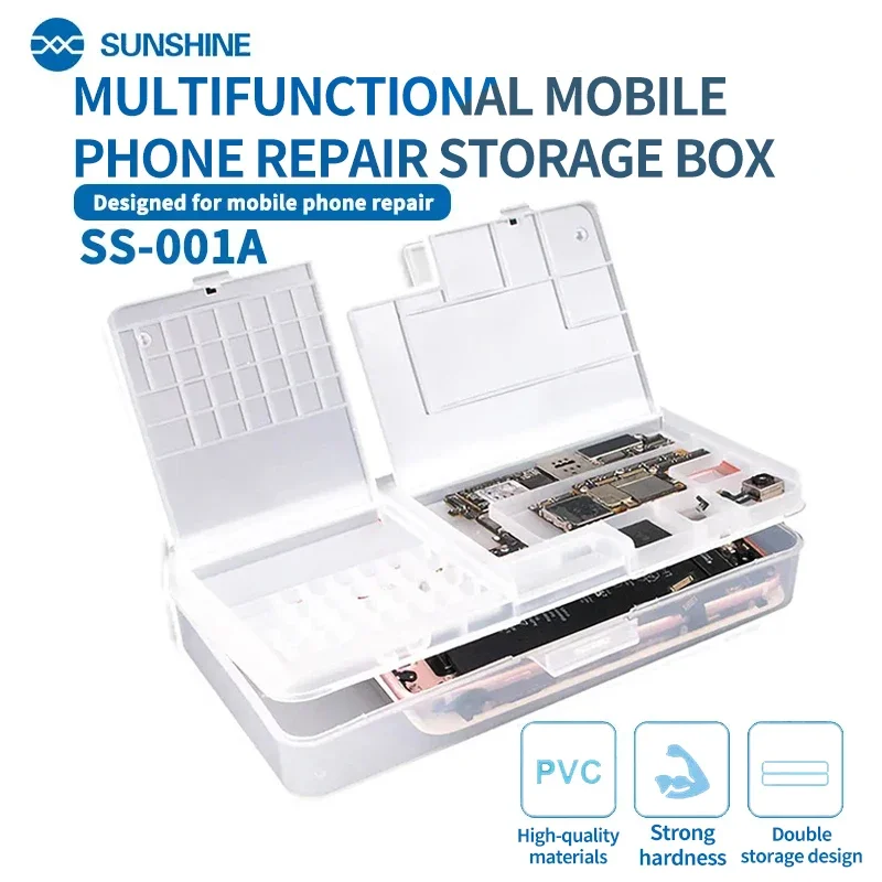 SUNSHINE SS-001A Multifunctional Storage Box Suitable For Mobile Phone Repair, Motherboard Screws and Small Parts Storage Tools