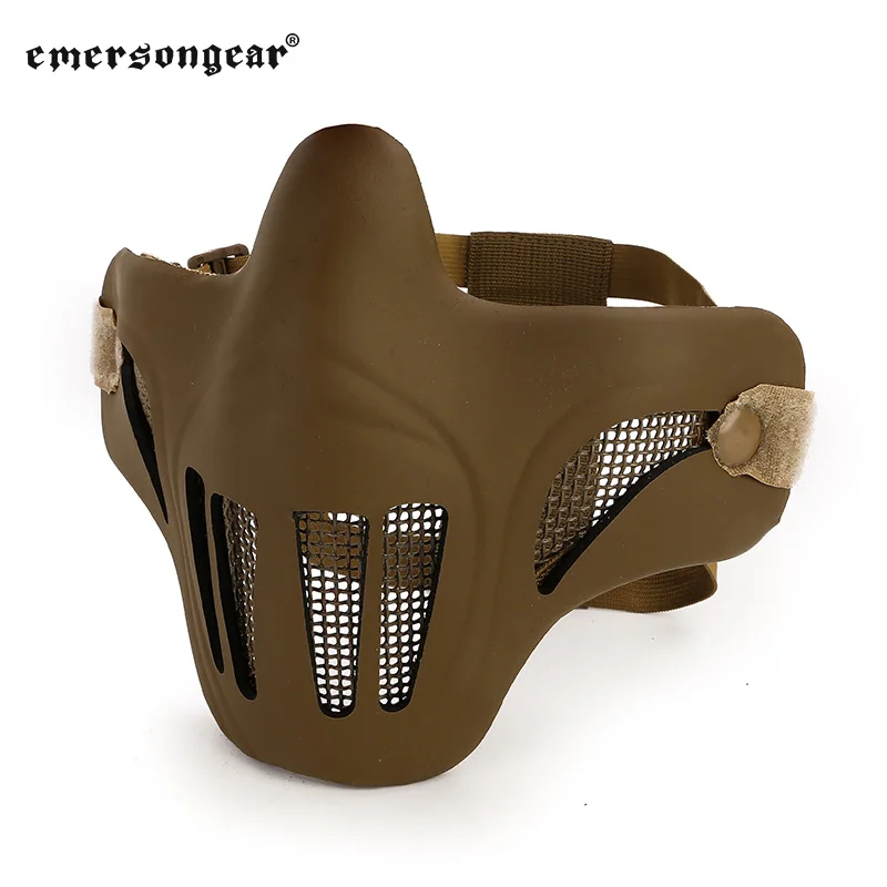 Emersongear Tactical Ghost Recon Style Mesh Face Mask Half Protective Gear Headwear Airsoft Hunting Sport Hiking Cycling Outdoor