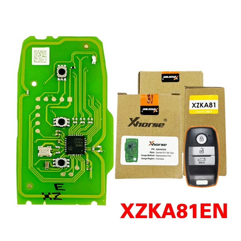 Xhorse 3 Buttons XZKA81EN Special Smart Remote Key PCB Board Exclusively 46 47 4A 8A Models With Shell Blade For Hyundai For Kia