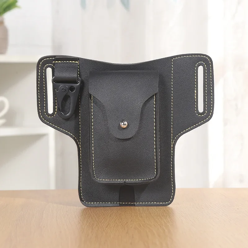 Leather Waist Bag for Men, Bum Leg, Hip Packs, 6-7.5 \