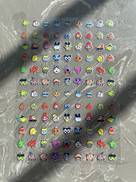 Y2K PVC Mini Vintage Frühe Muster Klassische Hobby-Aufkleber Nagelkunst Wasserfest DIY Wasserflasche Handyhülle Stift-Sticker Freunde