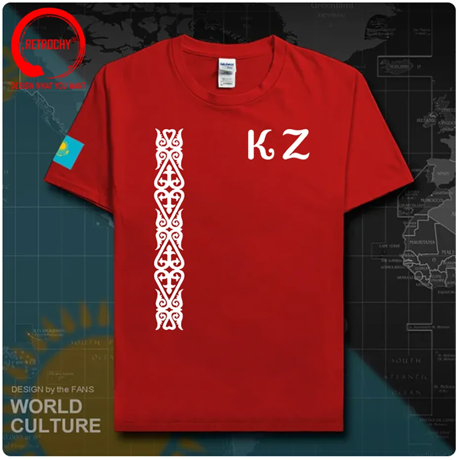 Kazakhstan KAM Kazakh T-shirt Male KAZAKH Special Ethnic Kazakhstan Clothing Summer Cotton Casual T Shirt Men Fashion Tee Shirt