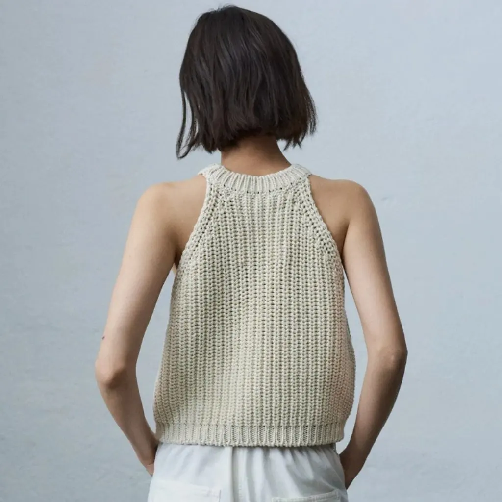 

Spanish CORDERAD Women's Knitted Camisole Thick Needle Simple Design Summer Halter Top for Fashionable Women