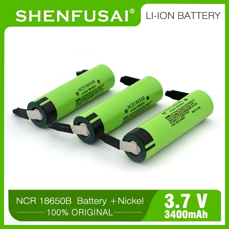 

18650 battery, 3.7V 3400mAh,, suitable for electric tools, drones, etc.+DIY nickel plate