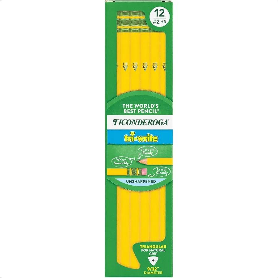 

TriWrite WoodCased Pencils 2HB Soft Yellow 12 Count