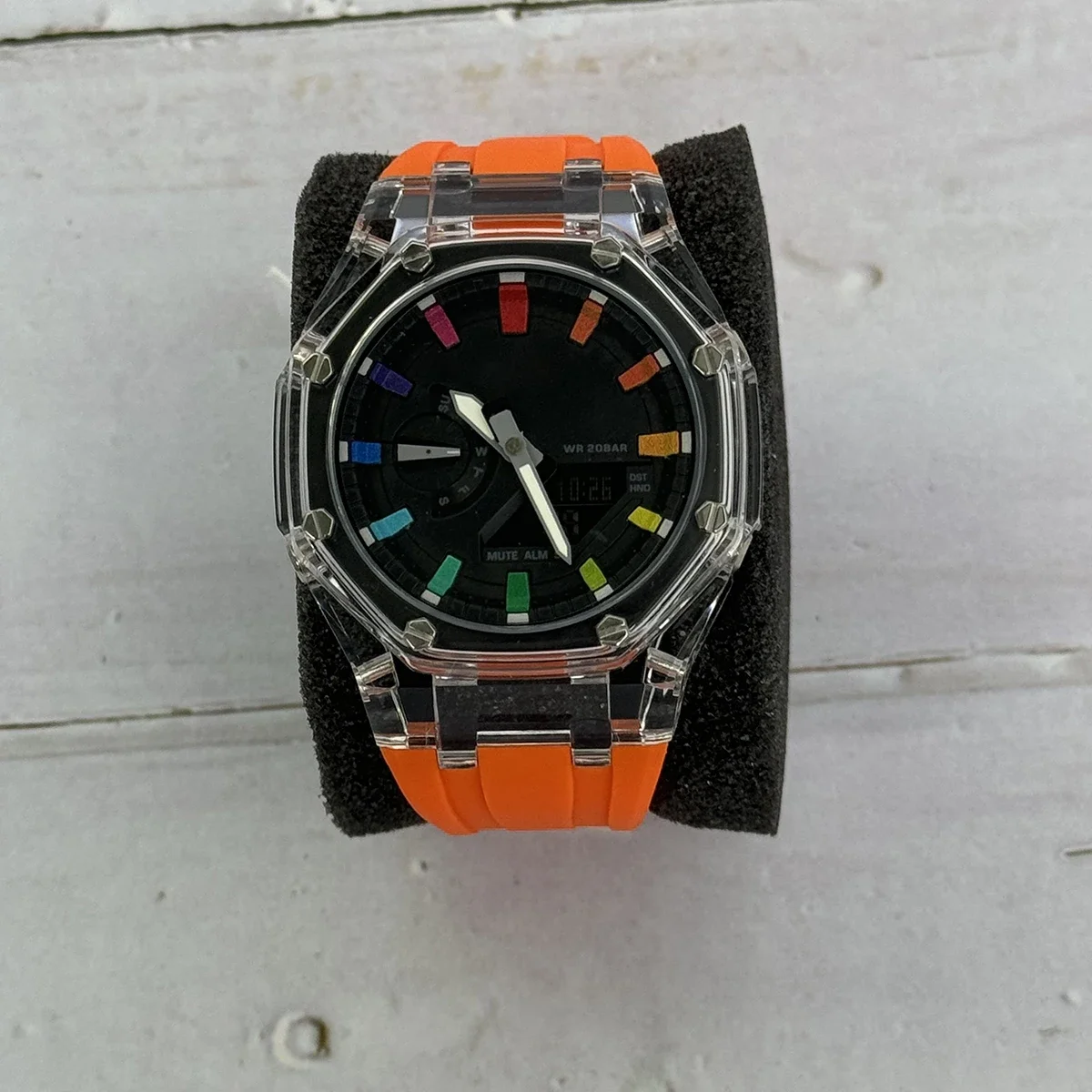 GA-2100AP DIY New Men's Watch Series LED Display Dual Resin Strap Luxury G User Sport Multi Shock  function Watch