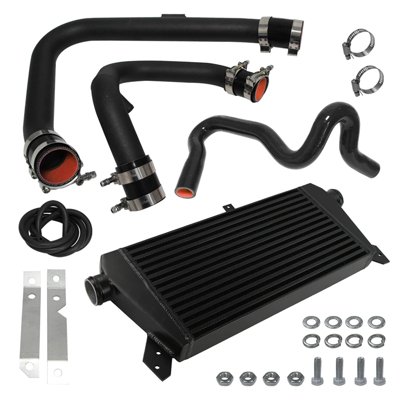 Upgrade Front Mount Intercooler Kit Fit For  VW Passat Audi A4 B5 1996-2001 1.8T Black