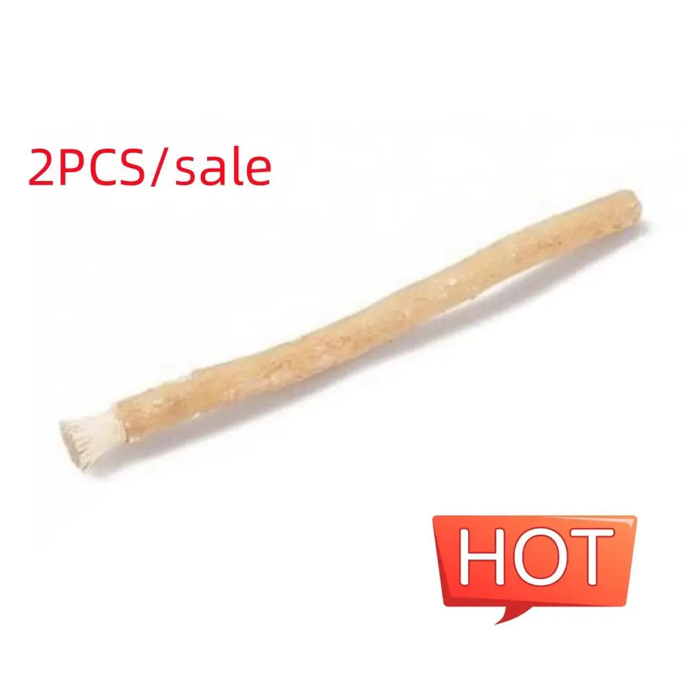 Paquete de 2 cepillos de dientes naturales portátiles Miswak Siwak Misvak Miswaak dientes tradicionales Arak blanqueador de viaje cepillo de dientes Manual nuevo