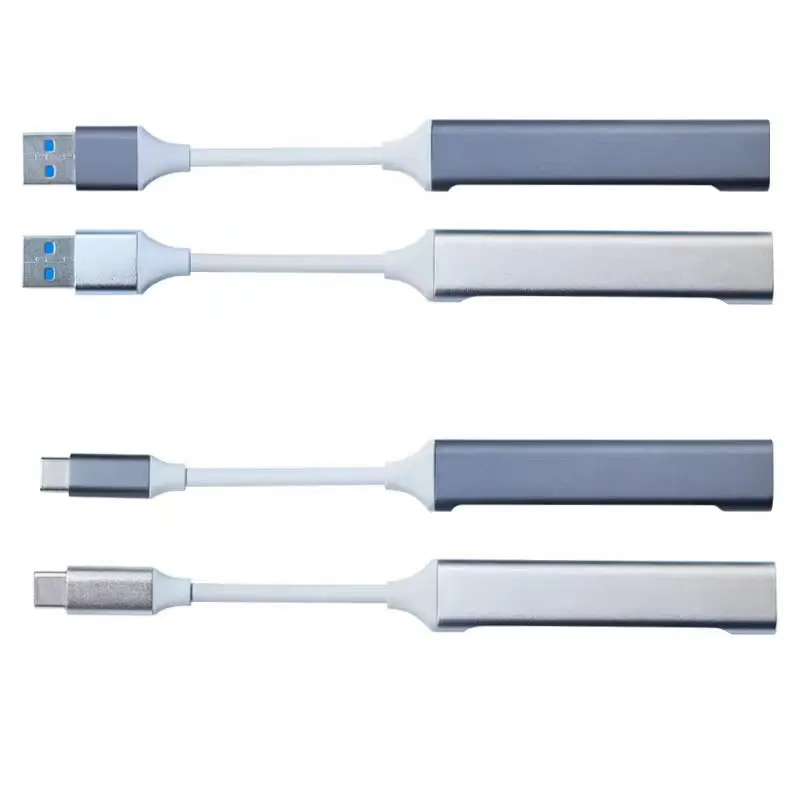 4 Port Type C Multi Splitter USB Hub Adapter OTG for Laptop PC Computer Outdoor Field Work Mobile Printer Scanner Tool Gear