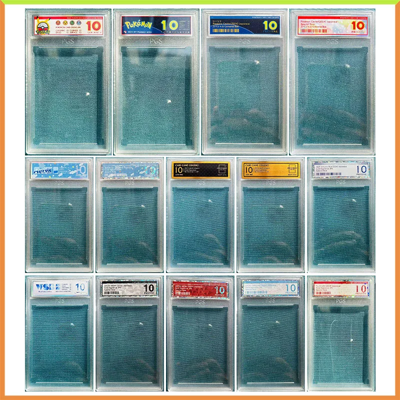 Anime Pokemon Yu-Gi-Oh DIY ACG Refraction Game Acrylic Clear Premium Collectible Card Bricks Toys for boys Birthday Gift