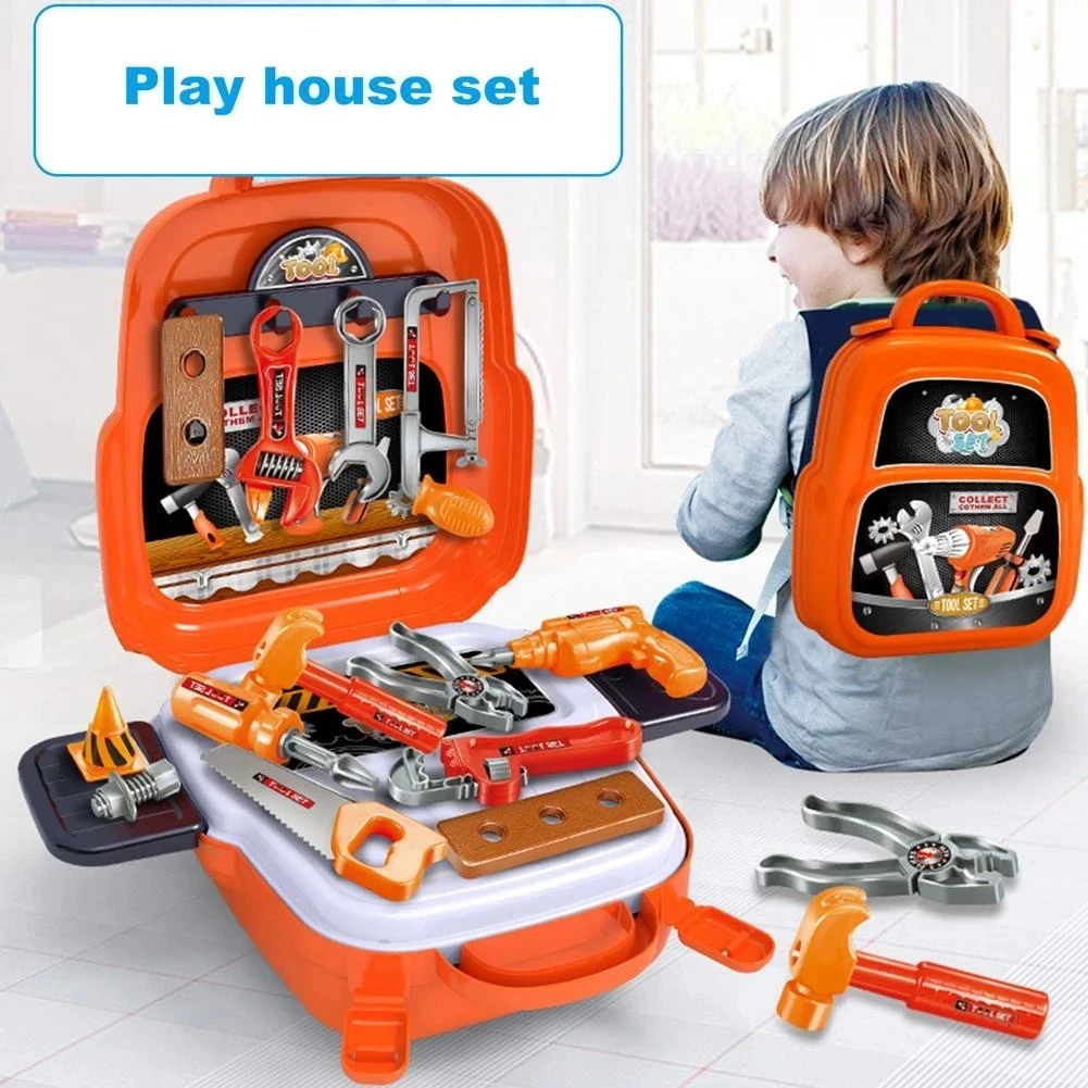 Kids Tool Set Simulation Repair Tools Screwdriver Tool Kit Child Learning Tool Kit With Storage Case Bag Boy girl Birthday Gift