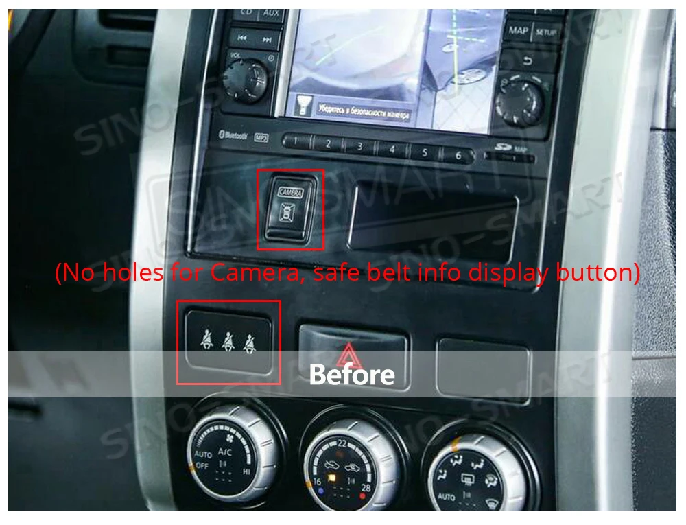 SINOSMART 9.7" Vertikales QLED Android Autoradio für Nissan X-Trail T31 2007–2013 | Komplett-Panel | BOSE 360-Kamera 48EQ DSP Ca – Detail 5