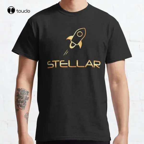 Stellar Xlm  Classic Stellar Coin, Stellar Lumens, Fairx T-Shirt Tee Shirt Custom Aldult Teen Unisex Digital Printing Xs-5Xl