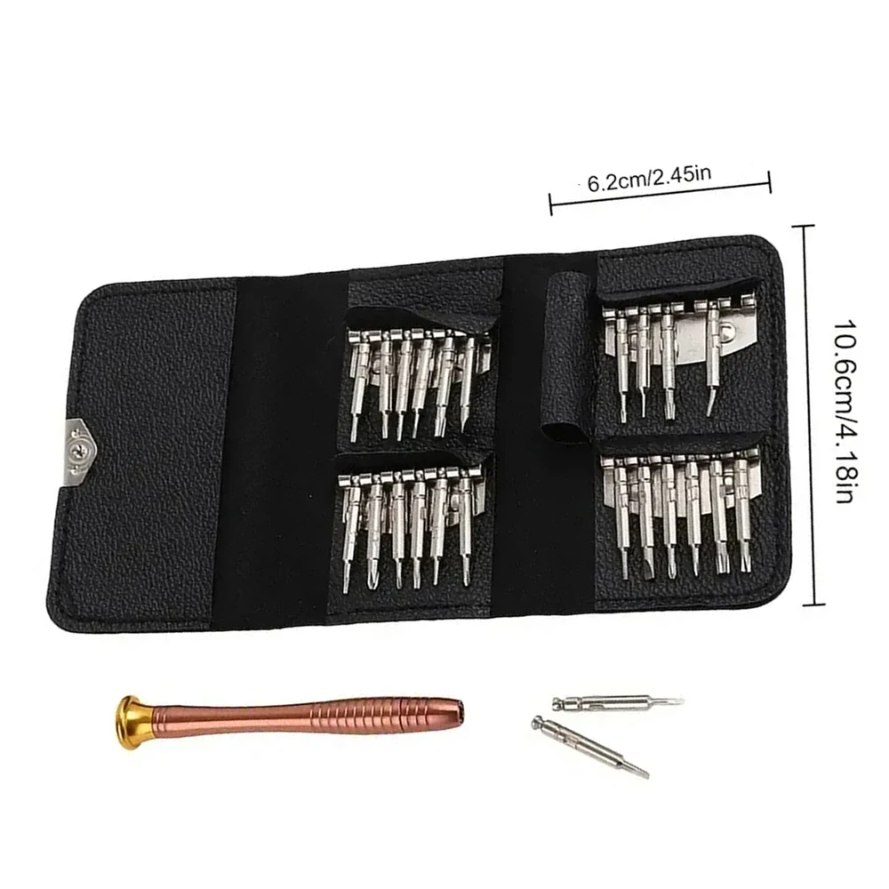مجموعة أدوات إصلاح مفك براغي دقيقة 25 في 1، مجموعة واحدة - مجموعة مفكات صغيرة مع نجمة، من النوع Y، شفرة مسطحة LA-AA31