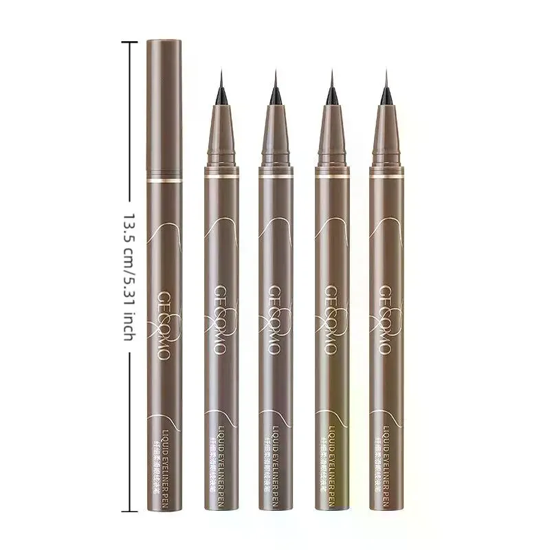 Eyeliner liquido 0,01 mm Eyeliner baco da seta impermeabile super sottile Asciugatura rapida Resistente al sudore Lunga durata Trucco occhi senza sbavature
