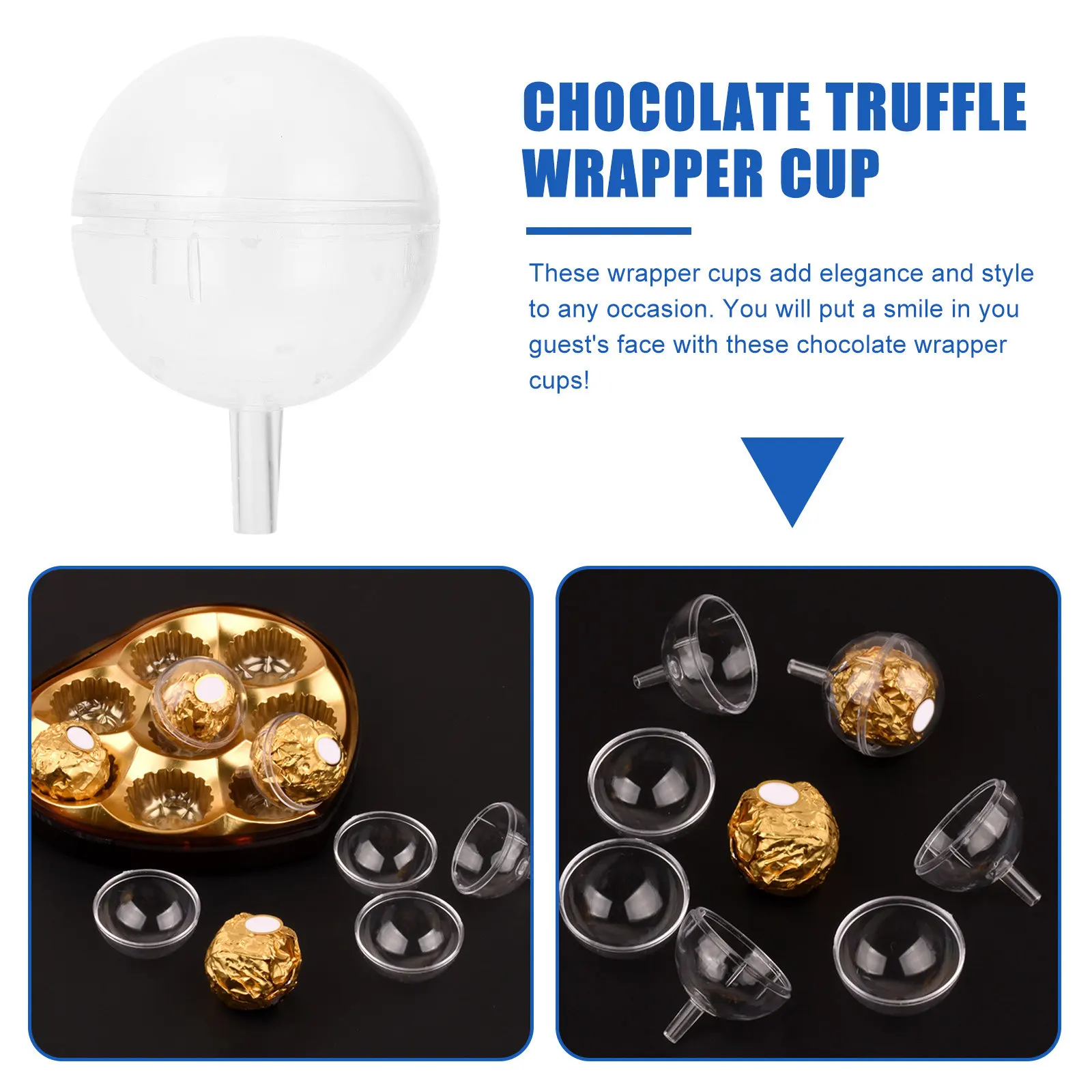 25pcs Chocolate Cup Candy Holder Truffle Wrapper Wrapping Decor Packaging Gift Box Bag Portable Practical For Candy Chocolate view 5
